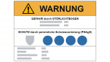 Warnung vor Gefahr durch Störlichtbogen